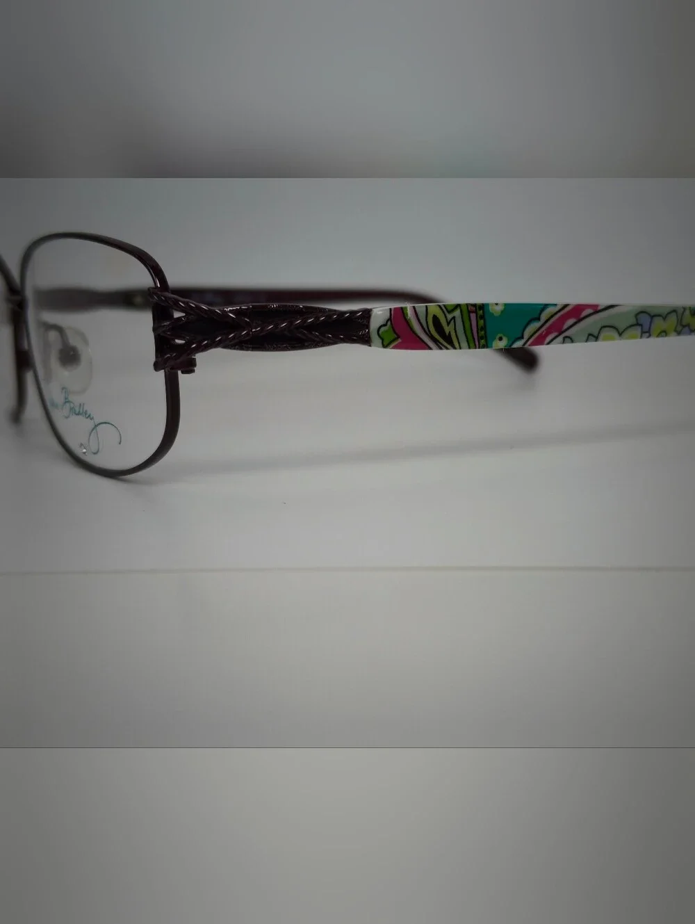 Vera Bradley.Gail. Dark Brown Oval Metal Eyeglass Frames.